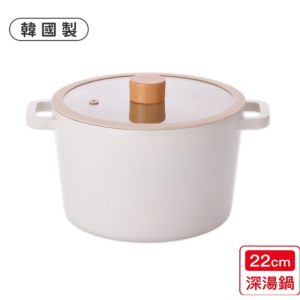 韓國製TORI系列22cm陶瓷湯鍋(雙耳深鍋)-1