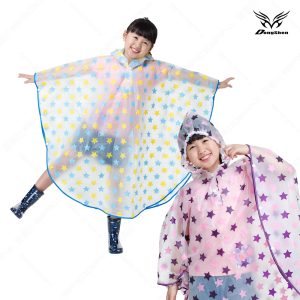 【東伸Dongshen】小星星斗篷雨衣-2