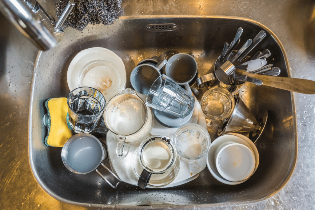 不要把海綿棄置在洗碗槽