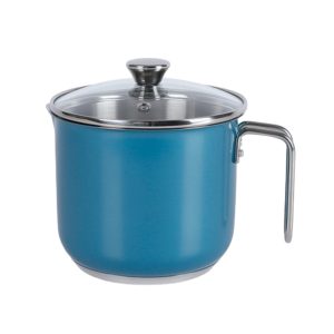 【QUASI】 享樂304不鏽鋼複底湯鍋1250ml-礦藍色