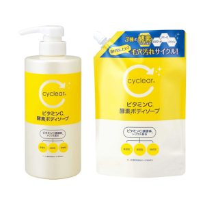 日本製【熊野】cyclear維他命C酵素保濕淨透沐浴乳-2