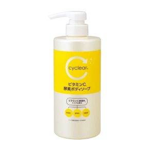 日本製【熊野】cyclear維他命C酵素保濕淨透沐浴乳-瓶裝500ml