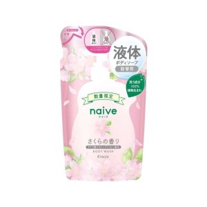 日本製【kracie】Naive櫻花沐浴露補充包380ml-2